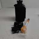 Insulated Water Bottle 64oz,Triple Wall Vacuum Stainless Steel(Dishwasher Safe),Leak Proof & Non-BPA,Flask Jug with Paracord Handle & Straw Spout Lids Sports Gradient indigo blue/black