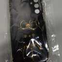 for Samsung Galaxy A16 5G Case for Women Girls Cute Hidden Rabbit Mirror Kickstand Design,Galaxy A16 Case Girly Soft Slim TPU Bumper with Full Camera Protection Phone Case for Samsung A16 5G Black