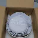 YHOSSEUN 3 Tier Serving Stand with 3 Oval Porcelain Serving Bowl Set with Collapsible Thicker Sturdier Metal Rack (Black)