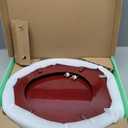 Toilet Seat, Solid Wood, Rubber Wood, High Gloss Finish, Mahogany Red, PIKLiDS (Elongated)