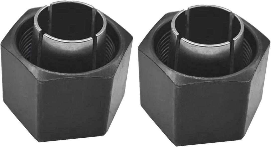 (2 Pack) Collet 19691 1/2-inch 12.7mm replace for Dewalt 326286-04 DW6212 DW616 DW618, Hitachi 323-293, Bosch 2610906283