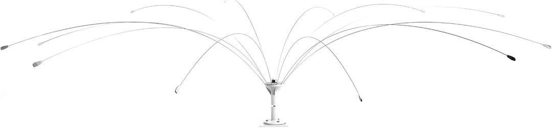Bird B Gone - Bird Spider 360 Repellent - Deters Seagulls and Other Birds from Landing - Durable Weatherproof Design - for Boats, Docks, Roofs, Etc - Easy Installation - with PVC Base - 6ft