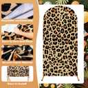 Tingjoo Set of 3 Wild Animal Arch Backdrop Cover, 4ft, 5ft, 6ft Jungle Safari Theme Birthday Party Decoration, Spandex Fitted Arch Stand Covers for Wild Jungle Birthday Party(Khaki, Wild Animal)