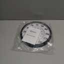 Outdoor Thermometer Hygrometer, 10 Inch Round Black Wall Mount with High Gloss Finish - Large Easy to Read Face, Waterproof for Patio, Garden, Garage, Home - Measures Temperature & Humidity