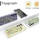 Topgraph Compatible with Samsung Galaxy S24 Ultra Case Designer Cute Clear for Women,Cool Transparent Silicone Phone Cases Cover - Green Eucalyptus Leaves