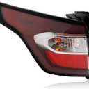 Tail Lights Outer with Light Bulb and Harness Compatible With 2017-2019 Ford EscapeS, SE, SEL Taillight Rear Brake Lamp Signal Assembly Left Driver Side GJ5Z13405C FO2805116