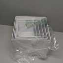 6 PCS Buffet Risers, Large Food Risers for Buffet Table, Display Stand Shelf for Party, Catering, Jewelry & Collectibles, White Acrylic Nesting Boxes for Food Display (10" 9" 8" 7" 6" 5")