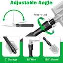 Foldable Camping Shovel - 14.6" High Carbon Steel Portable Multitool Entrenching Tool for Backpacking, Hiking, Survival & Car Emergency - Lightweight & Rustproof (Basic 14.6" E-Tool)