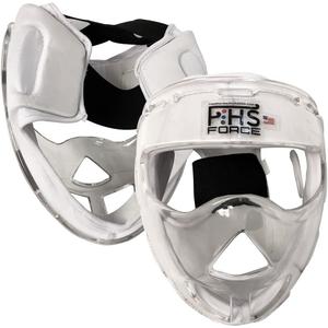 Field Hockey Face Mask Clear Force Transparent Penalty Corner Protection, , White Junior Size's