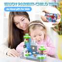 Magnetic Blocks - 138 PCS Magnetic Building Blocks Set with 3 Light-Up Blocks, STEM Construction Cubes Toys for Kids, Toddler Sensory Stacking Toys, Christmas Birthday Gift for Boys and Girls Ages 3+