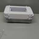 Delamu 2-Tier Multi-Purpose Bathroom Under Sink Organizers and Storage, Stackable Kitchen Pantry Organization, Pull Out Medicine Cabinet Organizer with Movable Dividers, White, 2 Pack