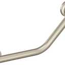 Moen Brushed Nickel Bathroom Safety 16-Inch Stainless Steel Angled Shower Grab Bar for Handicapped or Elderly, RA8716D1GBN