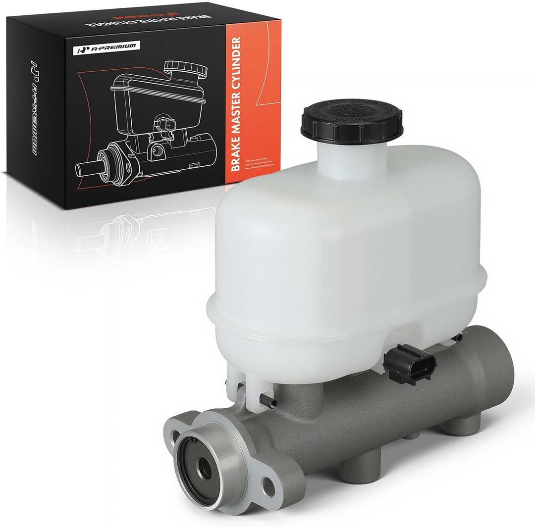 A-Premium Brake Master Cylinder with Reservoir and Sensor Compatible with Ford Vehicles - F-250 Super Duty 2007-2010, F-350 F-450 F-550 Super Duty 2007 2009-2010