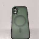 SUPFINE Magnetic for iPhone 17 Case (Compatible with MagSafe)(Military Grade Drop Protection) Translucent Matte Shockproof with Anti-Fingerprint Phone Cover 2025,Cangling Green