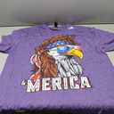 Merica USA American Flag Patriotic 4th of July Bald Eagle T-Shirt