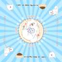 31.5'x31.5' Mahjong Mat for Table, Mahjong Cloth Cover, Mahjong Tablecloth for Poker, Board Games Table Mat, Card Games, Tile Games, Dominoes (Dog) (Pure Blue-dog)