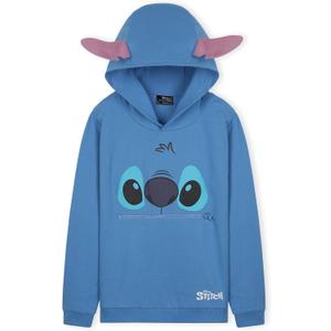 Disney Stitch Hoodie for Girls Teens Soft Hooded Sweatshirt Warm Pullover Sweater Activewear Sports Youth Hoodie Stitch Gifts (7-8 Years, Blue)