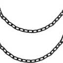 2Pcs 23 Inch Black Heavy Duty Hanging Chains with 4 Carabiners, Chair Hardware for Indoor Outdoor Playground Hanging Chair Hammock Punching Bags 800 LB Capacity (Black Metal Chain-23 Inch-2 Packs)