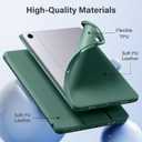 Akkerds Compatible with Galaxy Tab A11 Plus 11" 2026/ A9 Plus Case 11 Inch 2023, Slim Soft TPU Protective Cover with Trifold Stand & Auto Wake/Sleep for Galaxy A11+/ A9+ 5G Tablet Case, PineGreen