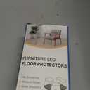 Chair Leg Floor Protectors Round Chair Leg Protectors for Hardwood Floors Silicone Caps Felt Furniture Pads Covers Anti-Scratch Reduce Noise 16 Pack Clear Round X-Large Fit 1-5/8" to 2" (40-50mm)