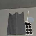 Diatomite Faucet Mat for Kitchen Sink with Raised Pads & Cleaning Brush, Super Absorbent Fast Drying Stone Sink Tray, Splash Guard Protector Mat for Bathroom Counter (Green, 23.6" x 3.9")