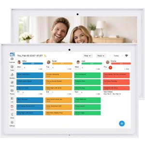Digital Calendar Touchscreen, Smart Family Electronic Calendar and Digital Picture Frame - Digital Wall Planner with Schedule, Chore Chart, Meal Planner, Tasks, Wall & Desk Display - 10.1''