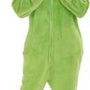 Adult Onesie Pajamas Unisex Animal One-Piece Cartoon Costume Cosplay Homewear Sleepwear Partywear For Men Women (Light Green) XL
