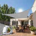 Shadewiz 20' x 24' Gray Sun Shade Sail – Heavy-Duty Reinforced Rectangle Canopy (1620), UV-Blocking 260 GSM Fabric, Built for Strength, Style & Longevity