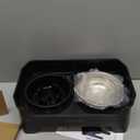 URPOWER Mess Proof Slow Feeder Dog Bowls 4 Height Adjustable Elevated Bowl Stand with 2 Stainless Steel Dog Bowls and 1 Slow Feeder Non-Slip Food and Water Bowl Set for Small and Medium Dogs