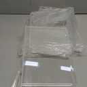 HBlife 4 Pack Closet Organizers and Storage, Clear Shelf Dividers, Vertical Purse Organizer for Closet Perfect for Sweater, Shirts, Handbags in Bedroom and Kitchen, Acrylic Bookshelf for Organization