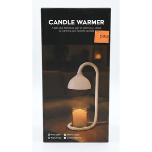 Candle Warmer. No Flame. Home Decor. No Smoke. Coffee Warmer (White) 
