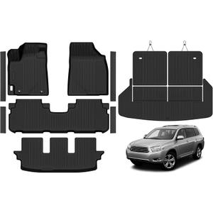 All Weather Floor Mats for 2008-2013 Toyota Highlander(Not for Hybrid)