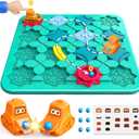 STEM Board Games, Puzzle Logical Builder Kids Toys, Preschool Montessori Brain Teasers Birthday Gifts for Kids 4-8 Years Old