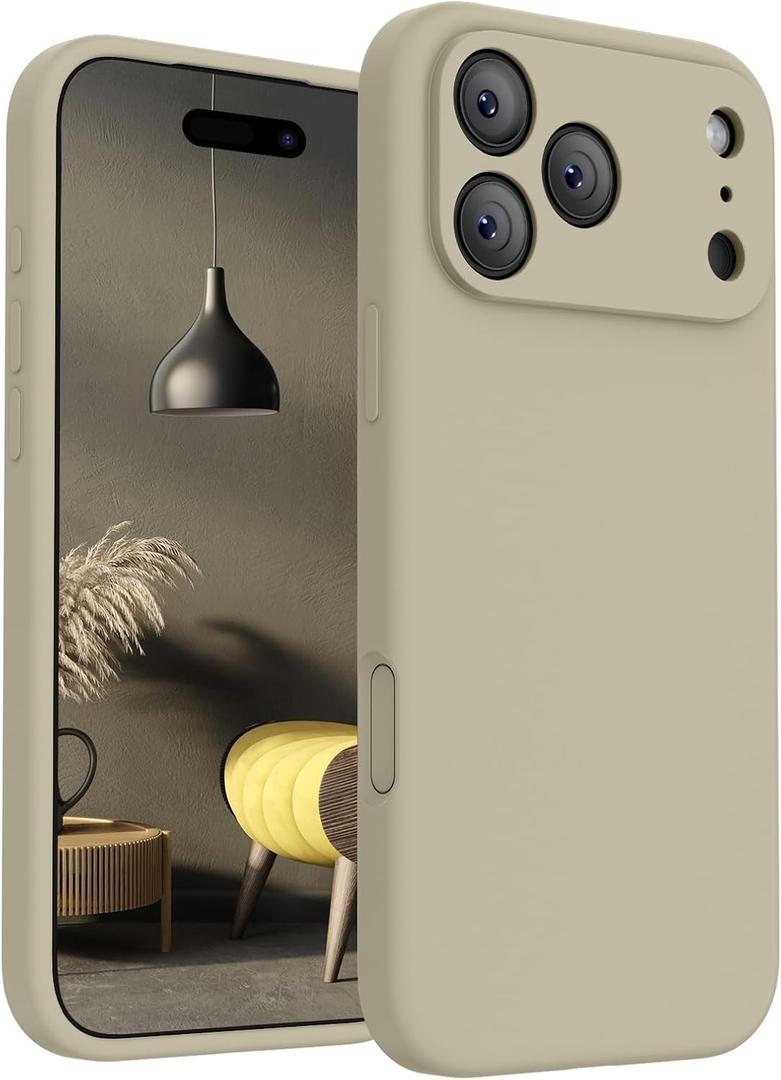 FireNova Magnetic for iPhone 17 Pro Case, Compatible with MagSafe, [Integrated Silicone Camera Control Button] [Camera Protection] Anti-Scratch Microfiber Lining Phone Case, 6.3", Khaki