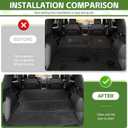 Cargo Liners for 2020-2025 Ford Escape Trunk Mat with Seat Back Cover Accessories, All Weather Rear Cargo Mat Backrest Protector for 2020 2021 2022 2023 2024 2025 Escape