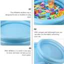 2pcs Inflatable Sand Tray Inflatable Swimming Pool for Floating Fishing Game Bathtub Portable Sand Tray Outdoor Party Food