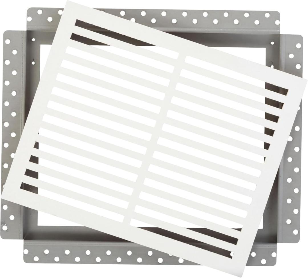 CliqueElite 14"x8" Magnetic Air Return Vent by Luxairy Vents - Flush Mount, Removable Cover, Durable & Paintable, for Ceilings & Walls, Drywall Compatible, Easy Access Panel