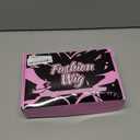 AISI HAIR Black Wig for Women, Long Wavy Lace Hairline Middle Part Synthetic Heat Resistant Wig for Daily Party-26 Inch