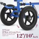 All Terrain Knee Scooter for Adults, Foldable Rolling Knee Scooter with DIY Stickers & Shock Absorber, Steerable Knee Walker for Broken Foot, Ankle Injuries & Surgery, Better Crutch Alternative  Dark Blue