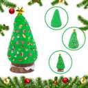 12Pack Christmas Trees DIY Crafts Kit - Air Dry Clay Christmas Crafts for Kids - Creative Air Dry Clay Modeling Indoor Decorations - Kids Christmas Trees Crafts Gift for School Winter Party Fun