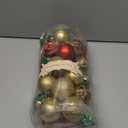 Valery Madelyn Christmas Ornaments Set, 30ct 2 Inches Red Green and Gold Shatterproof Christmas Tree Decorations Ball Ornaments Bulk, Traditional Country Hanging Decor for Xmas Holiday Party (Medium)