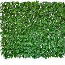 Sumery Expandable Fence Privacy Screen for Balcony Patio Outdoor,Decorative Faux Ivy Fencing Panel,Artificial Hedges (Single Sided Leaves) (1, Peony Leaf)