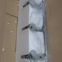 PRESDE Vintage 3 Light Bathroom Light Fixtures Over Mirror Brushed Nickel Bathroom Vanity Lights with Bubble Glass Shades Bath Vanity Lighting