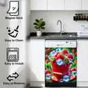 Nuxovilar Dishwasher Magnetic Cover Sticker Panel 25x23in PVC