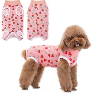 Coppthinktu Recovery Suit for Dogs After Surgery, Dog Onesie Surgery Recovery Suit for Female Spay, Soft Male Surgical Pajamas Bodysuits for Small Medium Puppy to Anti Licking Dog Cone Alternative, L