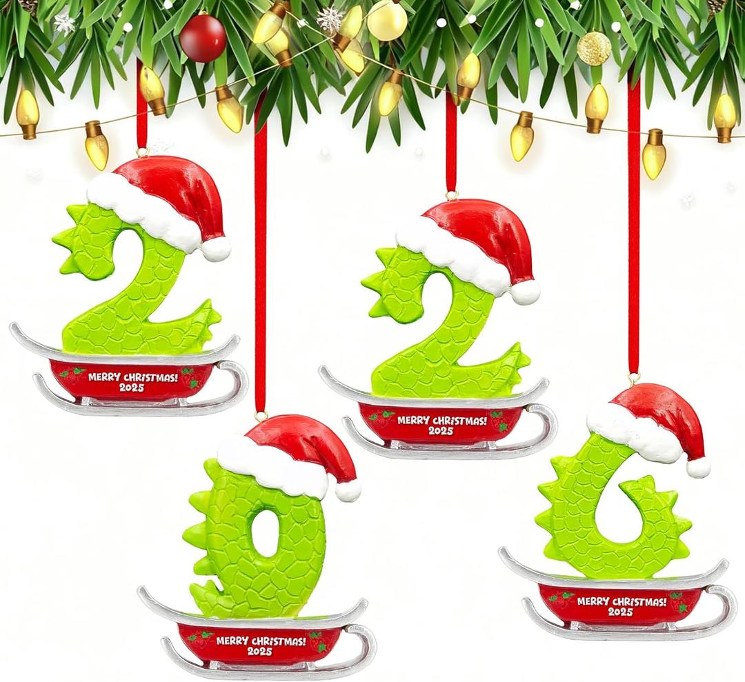 Christmas Ornament 2026 for Christmas Tree Hanging DecorationsDated Resin Ornaments 2026 Keepspake Yearly for Holiday Decorative Gift (2026)