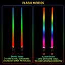Light Up Drum Sticks Rechargeable 15 Color Changing Led Personalized Drumsticks for Kids Drummer Gifts Drum Accessories