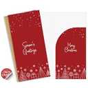 Season's Greeting Christmas Money Cards with Envelopes Set - 20 Cards 3.2x6.7 Inches, 20 Kraft Envelopes, 24 Stickers, Money Holders for Cash, Gift Cards, Smudge-Free, Blank Inside