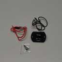 DaierTek Battery Voltage Meter Waterproof DC 12V 24V LED Voltmeter Panel 12 Volt 24 Volt 36 Volt Battery Monitor with Blue Light Round Digital Voltage Display for Marine Boat Car Automotive Motorcycle