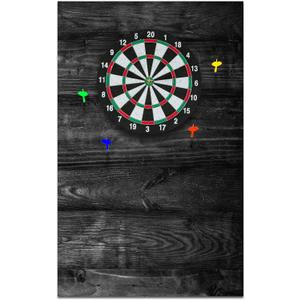 Felt Wood Grain Dart Board Wall Protectors Square Dart Board Backing Tiles Dartboard Backboard Cork Backboard Alternative (36 x 24 x 0.5 Inch)